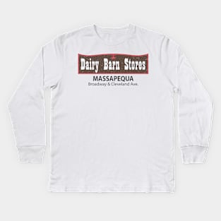 DAIRY BARN MASSAPEQUA LONG ISLAND NEW YORK Kids Long Sleeve T-Shirt